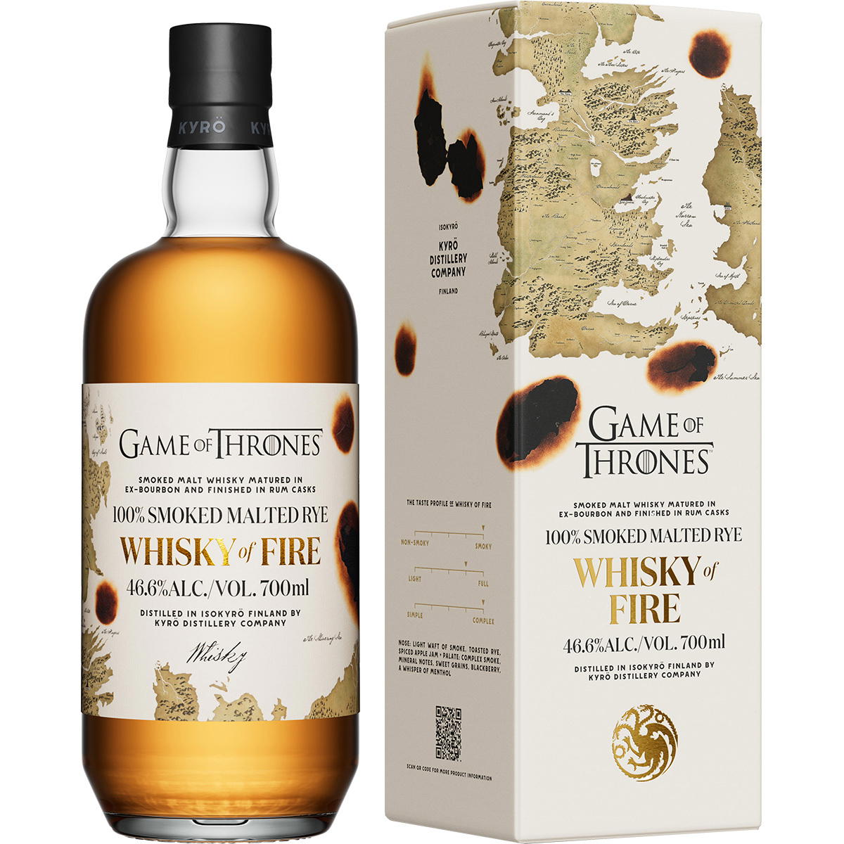 Produktbild Kyrö Game of Thrones - Whisky of Fire Limited Edition 46,6% Vol. 700ml