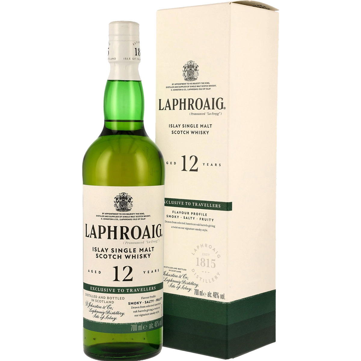 Produktbild Laphroaig 12 Jahre Exclusive to Travellers Single Malt Scotch Whisky 46% Vol. 700ml