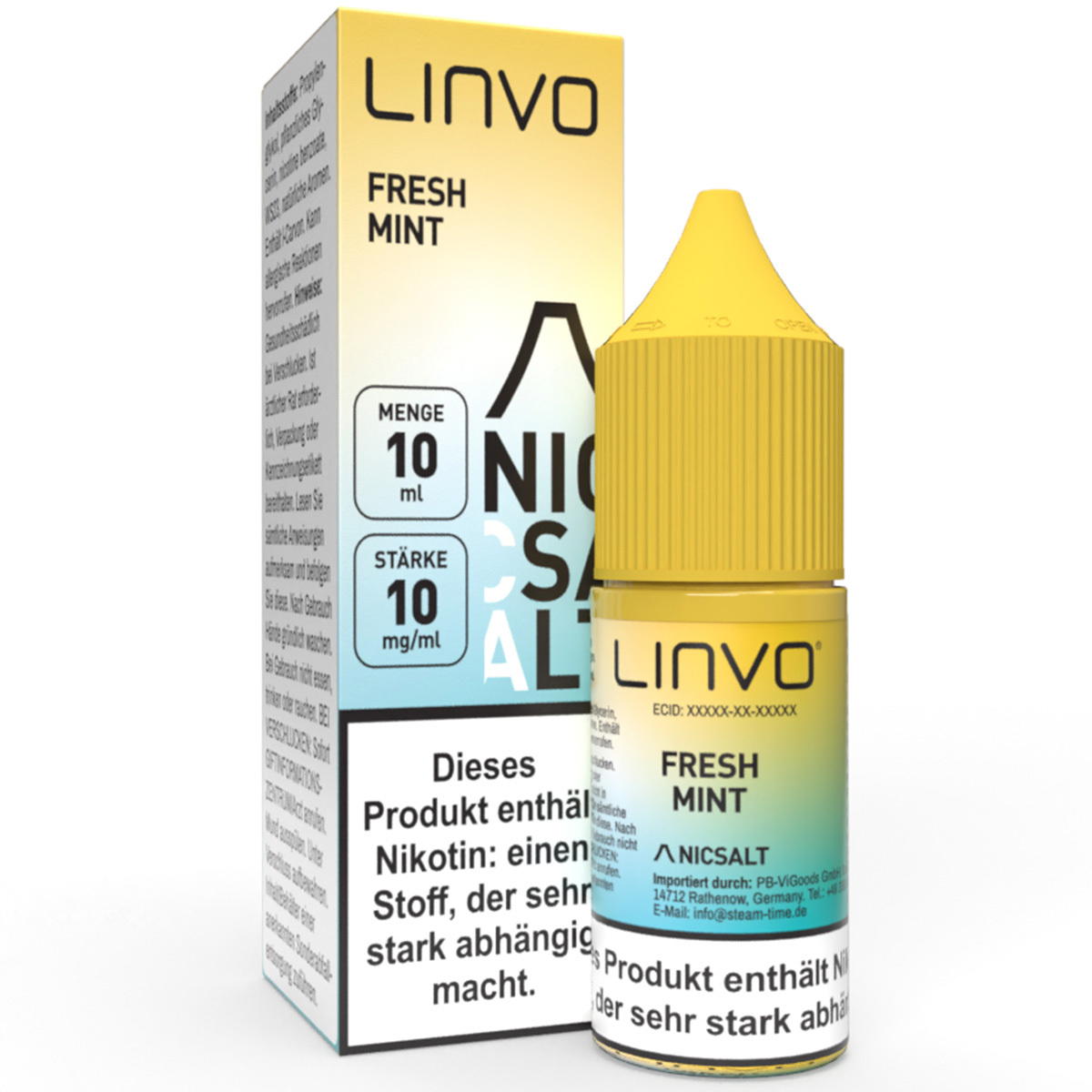 Produktbild Linvo Fresh Mint NicSalt Liquid 10ml / 20mg