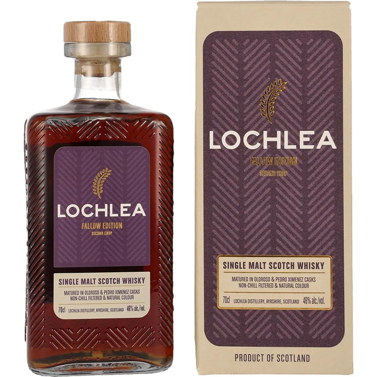 Produktbild Lochlea Fallow Edition Second Crop Single Malt Scotch Whisky 46% Vol. 700ml