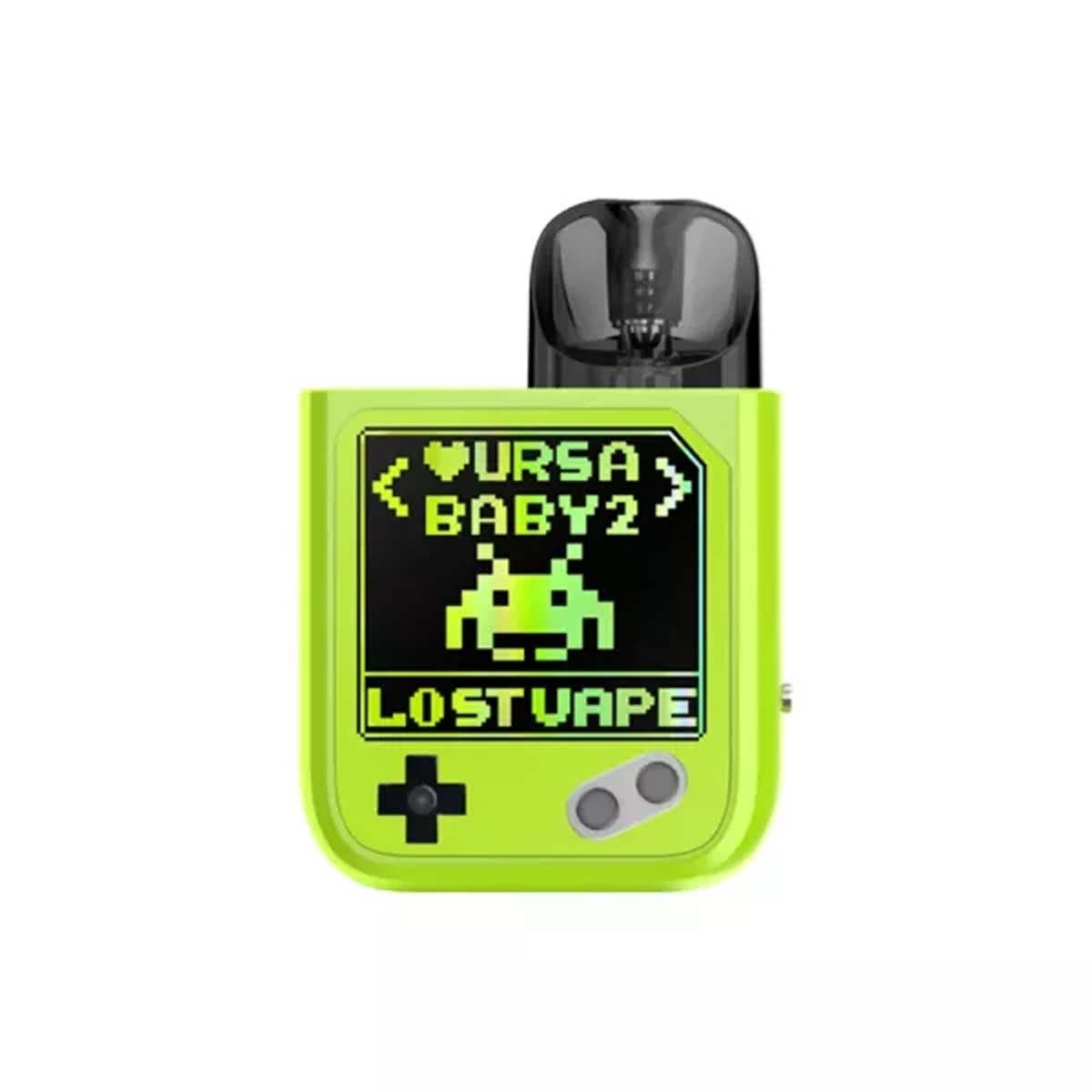 Produktbild Lost Vape Ursa Nano Baby 2 900mAh 2,5ml Pod System Kit Joy Green x Pixel Role