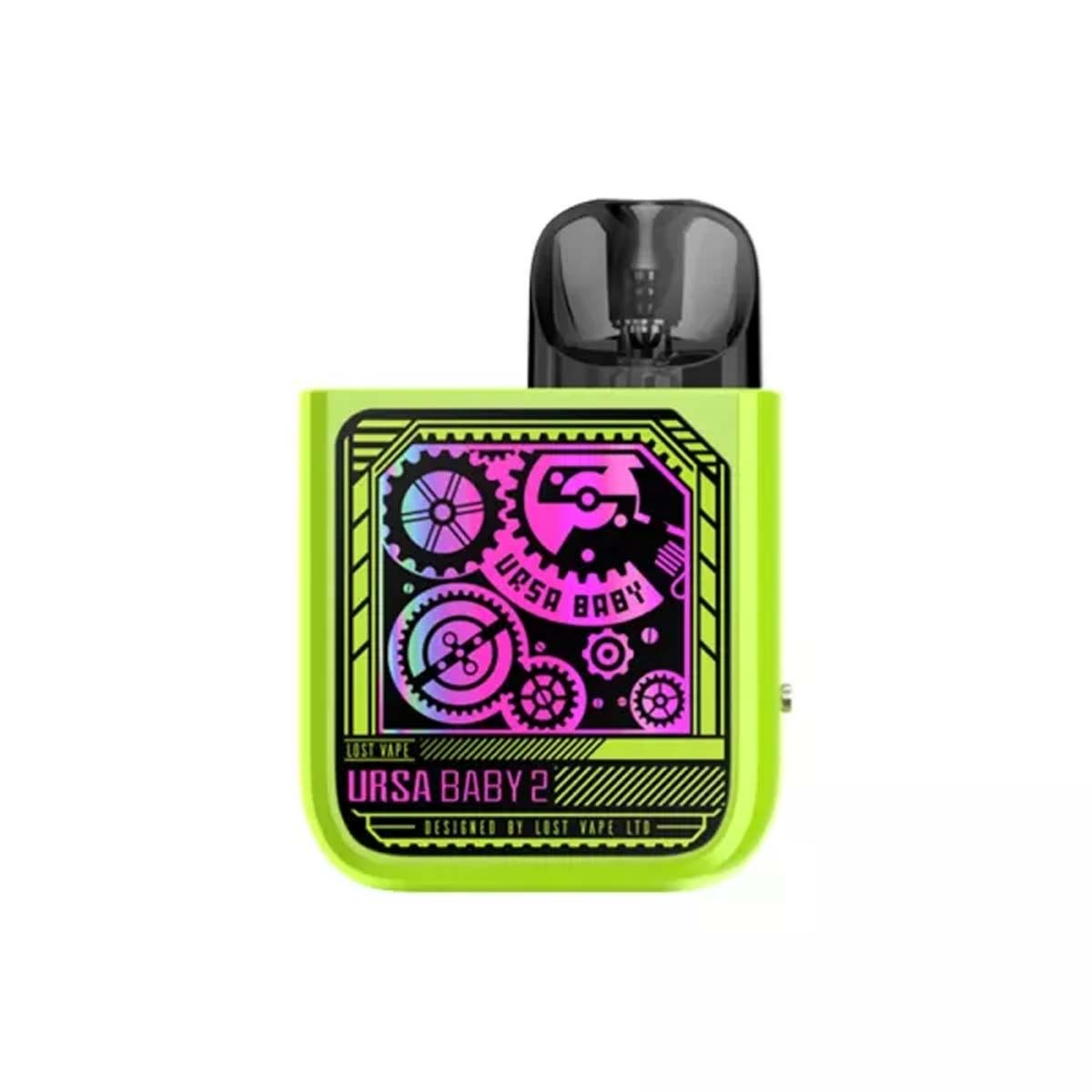 Produktbild Lost Vape Ursa Nano Baby 2 900mAh 2,5ml Pod System Kit Pop Green x Time Gear