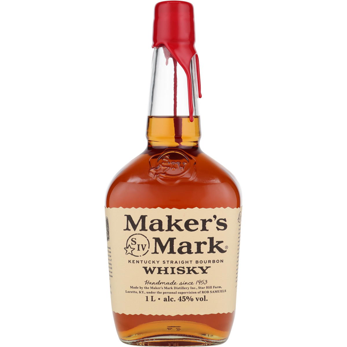 Produktbild Maker's Mark Kentucky Straight Bourbon Whisky 45% Vol. 1L