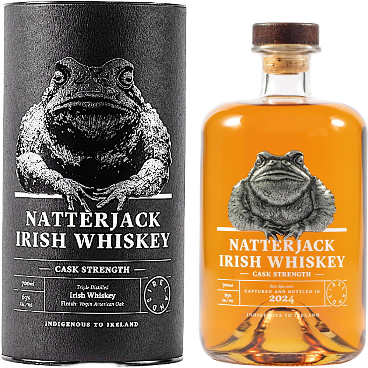 Produktbild Natterjack Cask Strenght Irish Whiskey 63% Vol. 700ml