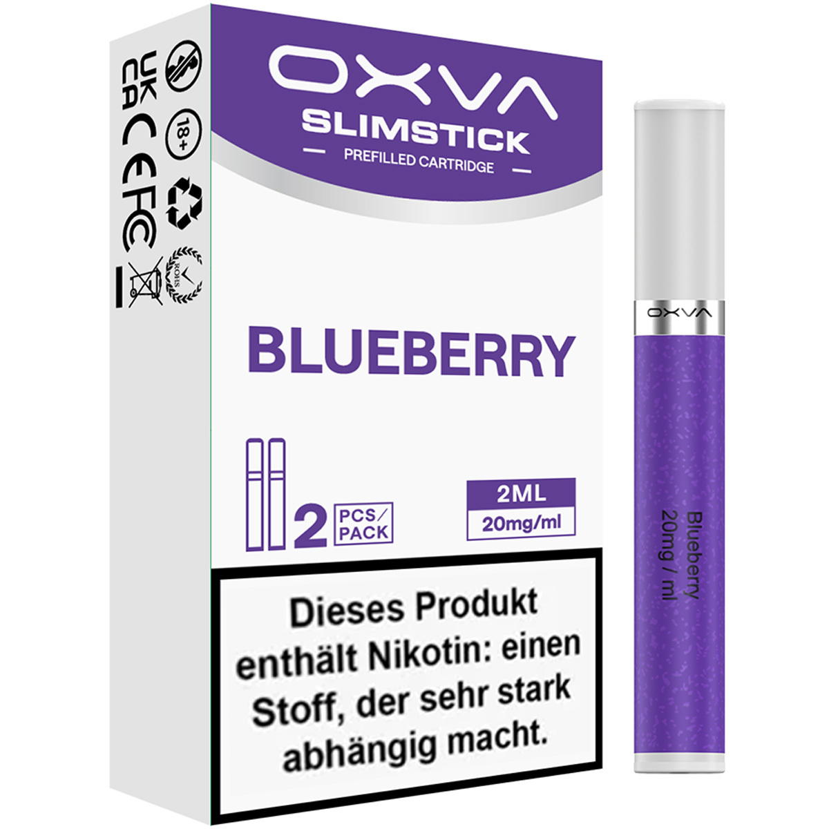 Produktbild OXVA SlimStick – Blueberry – Prefilled Pod 2er Pack Produktbild OXVA SlimStick – Blueberry – Prefilled Pod 2er Pack