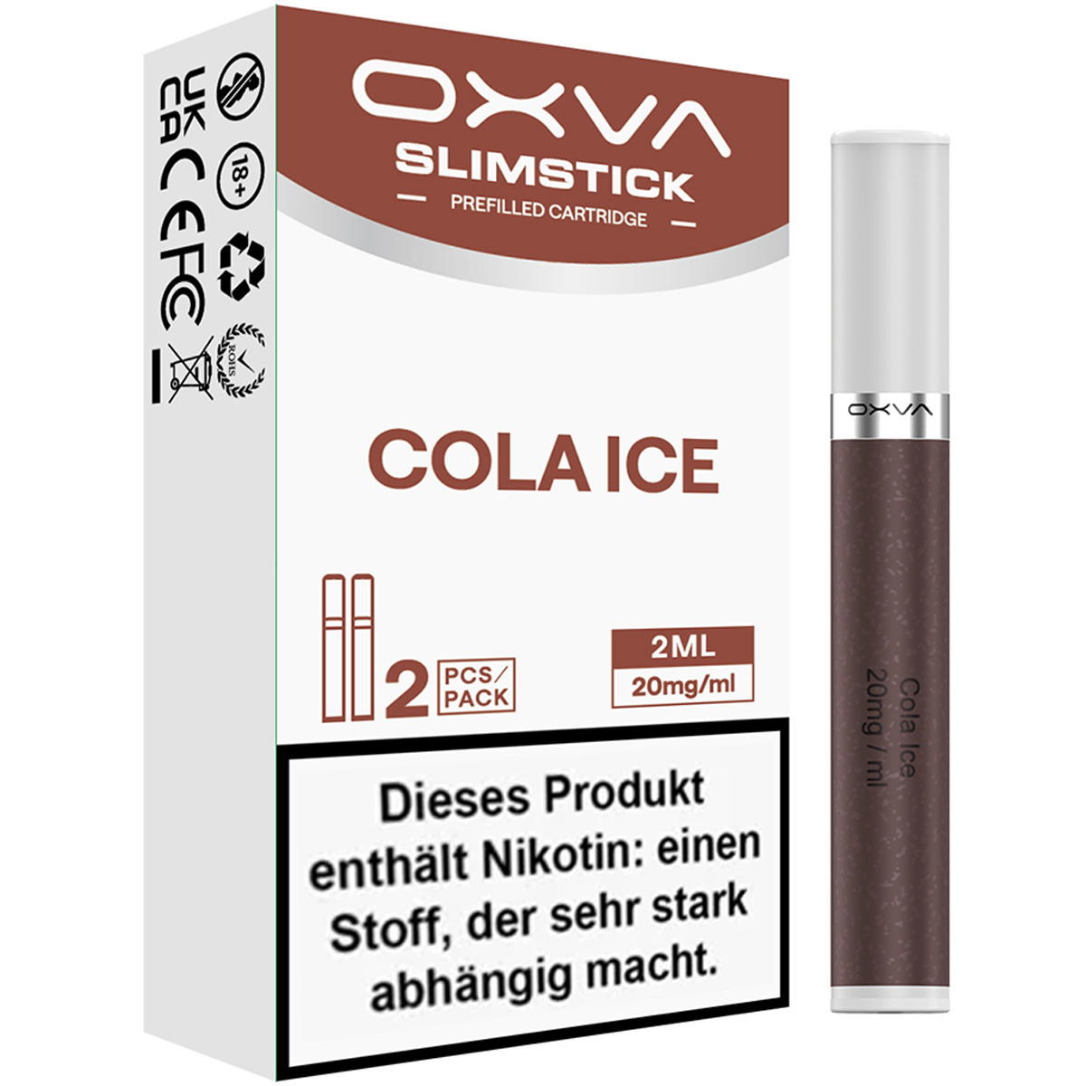 Produktbild OXVA SlimStick – Cola Ice – Prefilled Pod 2er Pack
