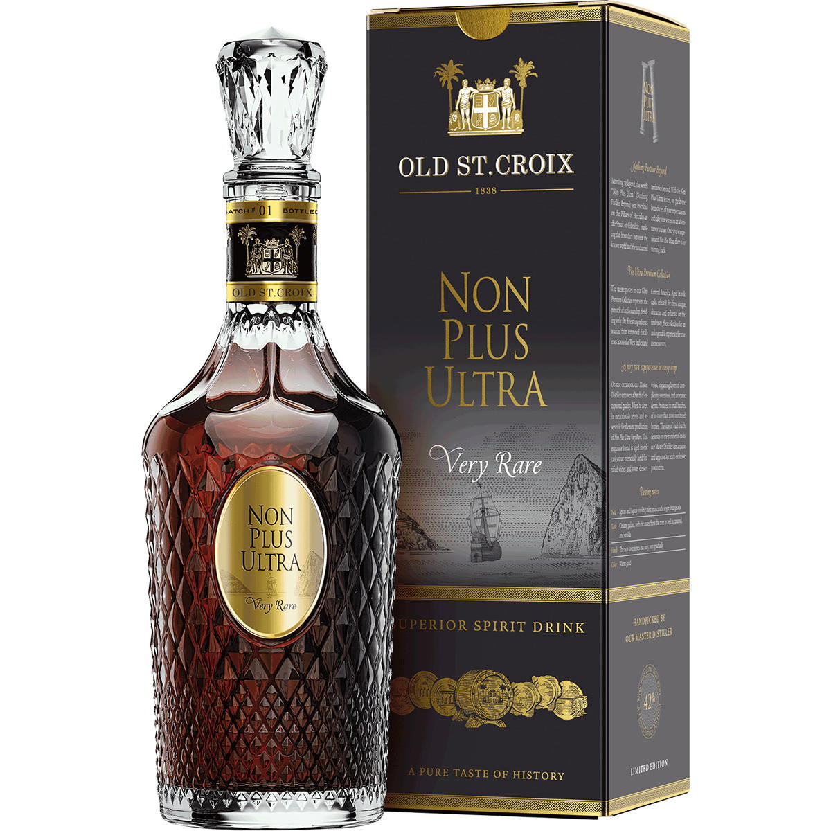 Produktbild Old St. Croix Non Plus Ultra Very Rare Rum-Basis 42% Vol. 700ml