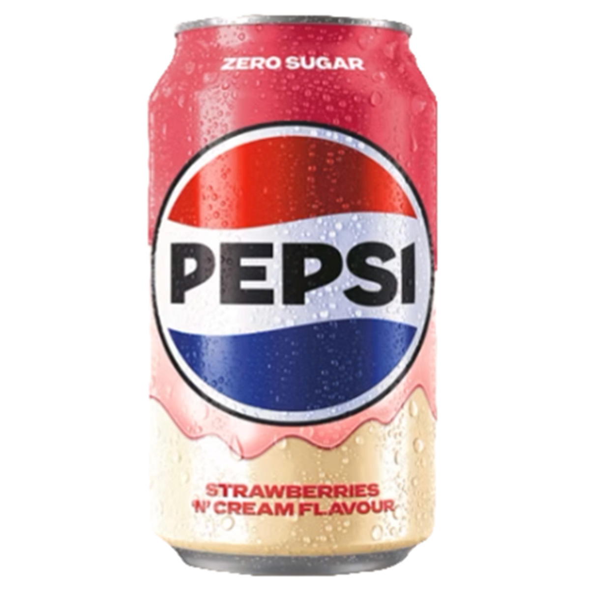 Produktbild Pepsi Strawberry & Cream Soda Zero Sugar 330ml