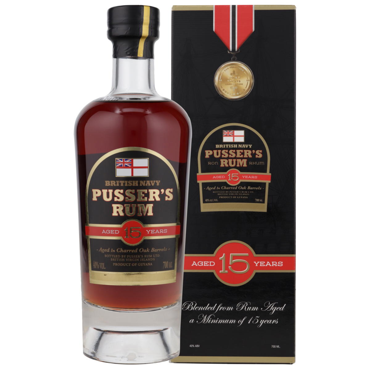 Produktbild Pusser's Rum 15 Jahre British Navy 40% Vol. 700ml