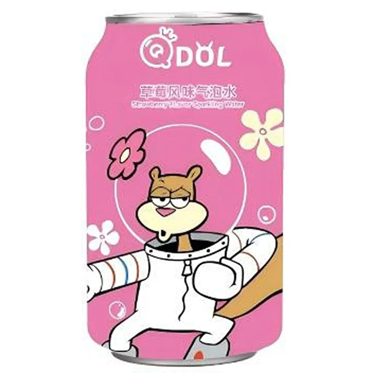 Produktbild QDOL Sparkling Water Strawberry Flavour 330ml Erfrischungsgetränk
