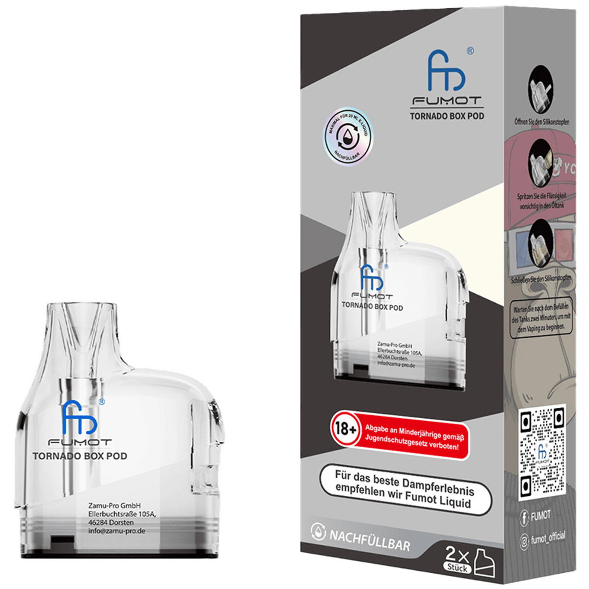 Produktbild RandM Tornado Box Pod Ersatzpod 2er Pack