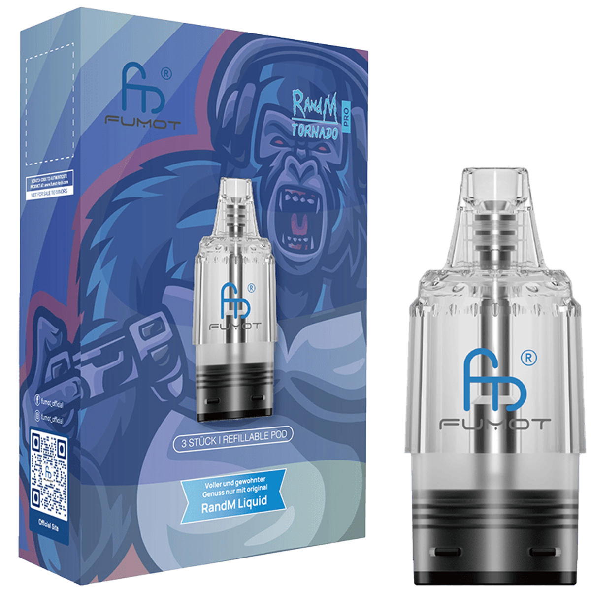 Produktbild RandM Tornado Pro Pod Ersatzpod 3er Pack
