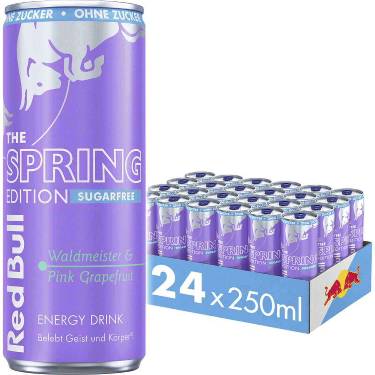 Produktbild Red Bull Spring Edition 2025 Waldmeister & Pink Grapefruit Sugarfree Energy Drink 24x 250ml