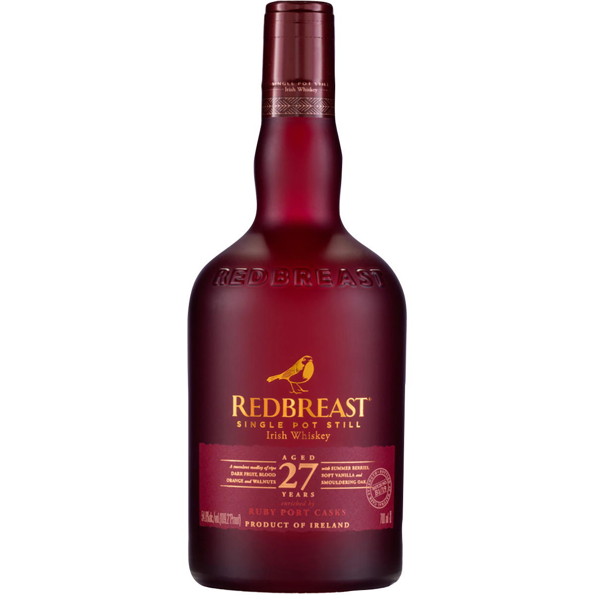 Produktbild Redbreast 27 Jahre Single Pot Still Irish Whiskey 55,9% Vol. 700ml