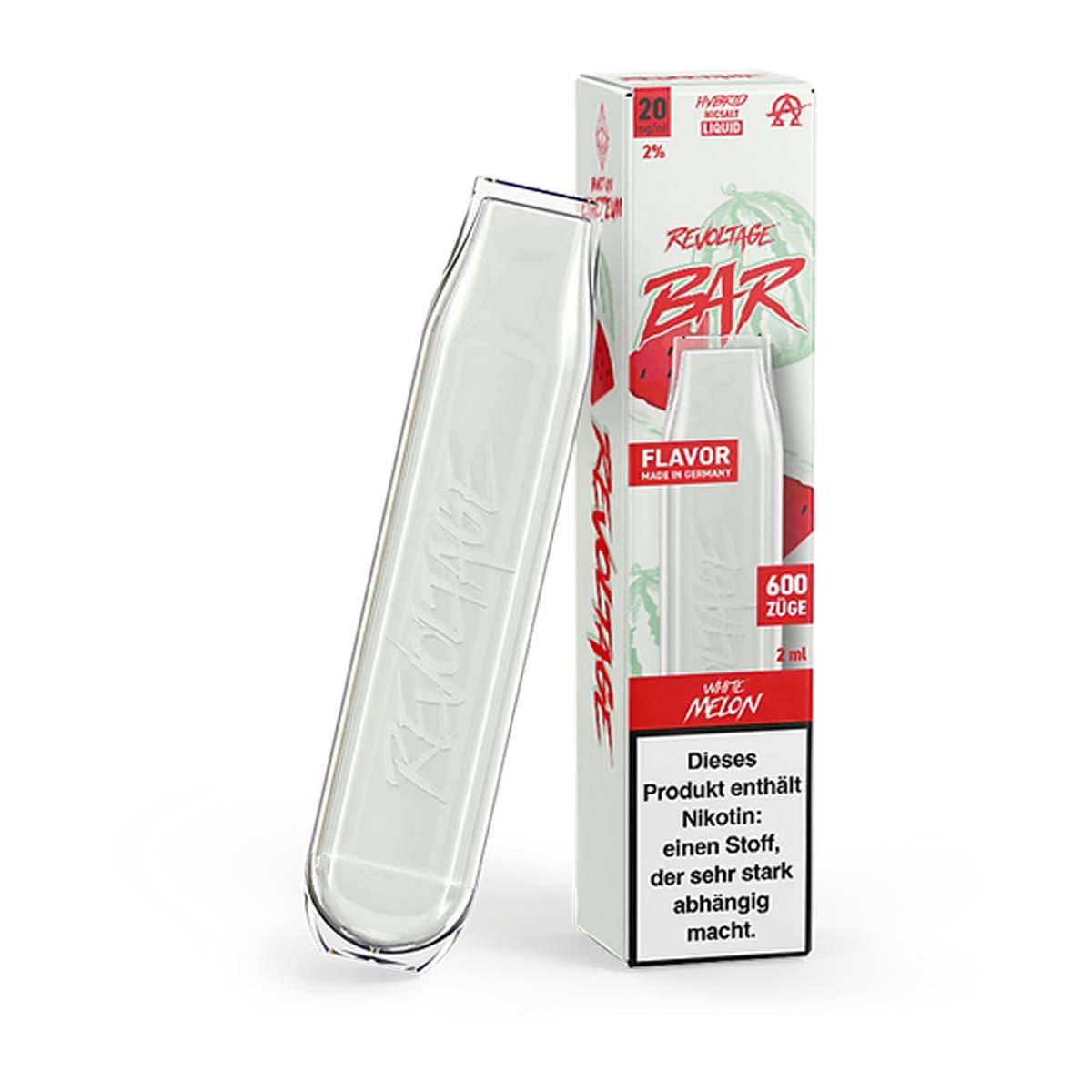 Produktbild Revoltage Bar E-Zigarette 600 Züge 450mAh White Melon