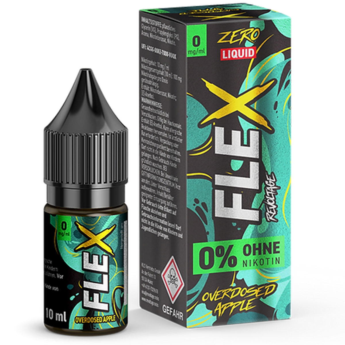 Produktbild Revoltage Flex Overdosed Apple NicSalt Liquid 0 mg / 10ml