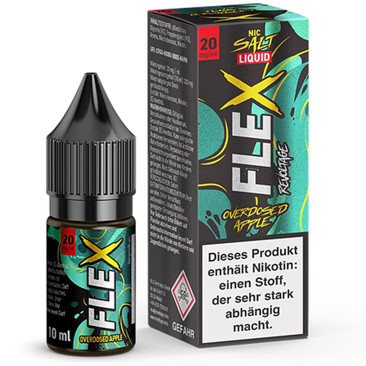 Produktbild Revoltage Flex Overdosed Apple NicSalt Liquid 10ml / 20mg