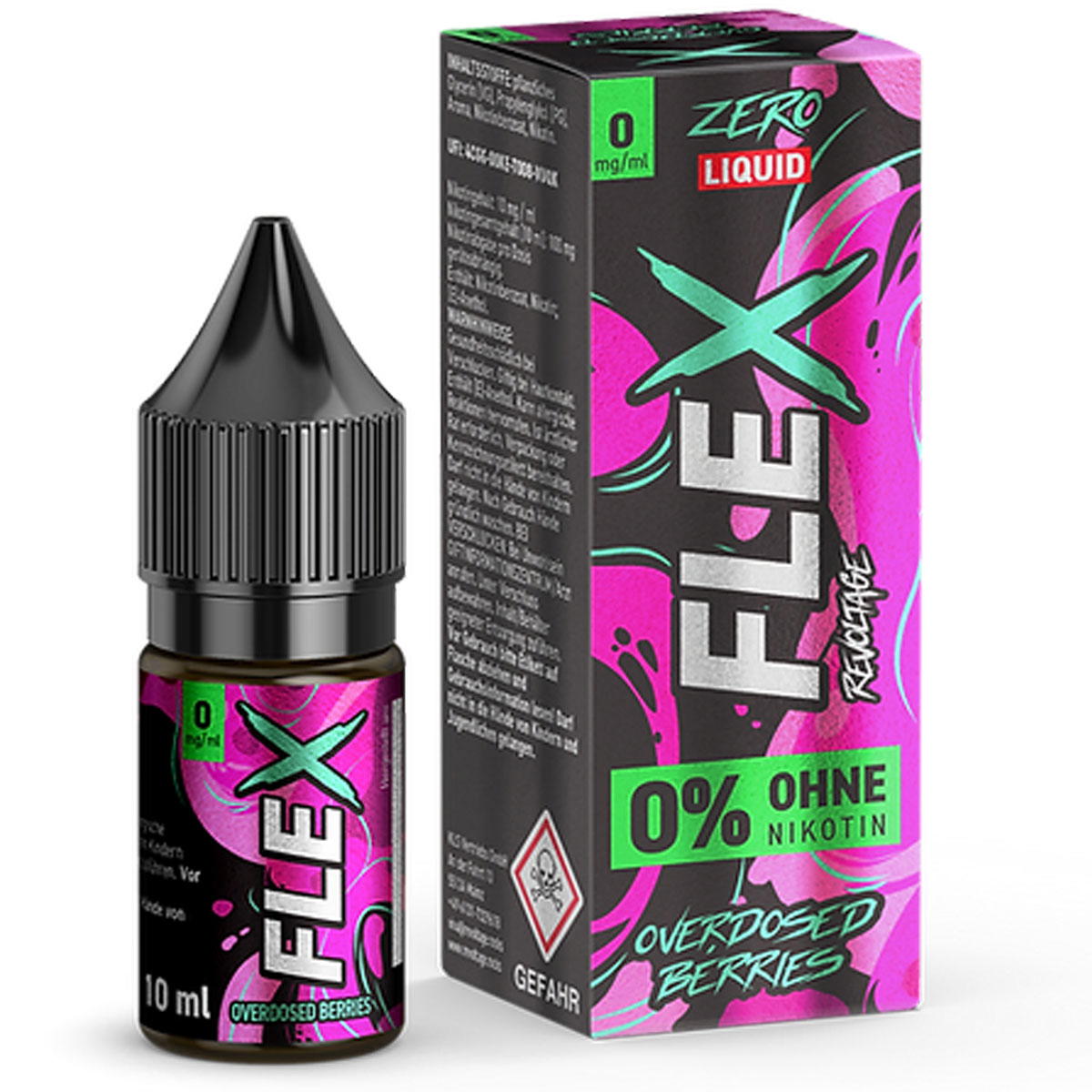 Produktbild Revoltage Flex Overdosed Berries NicSalt Liquid 0 mg / 10ml
