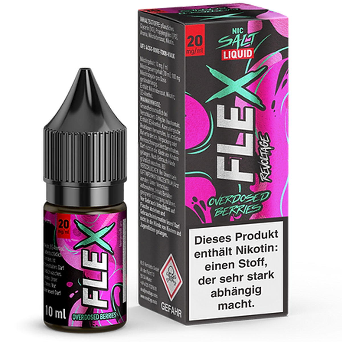 Produktbild Revoltage Flex Overdosed Berries NicSalt Liquid 10ml / 20mg