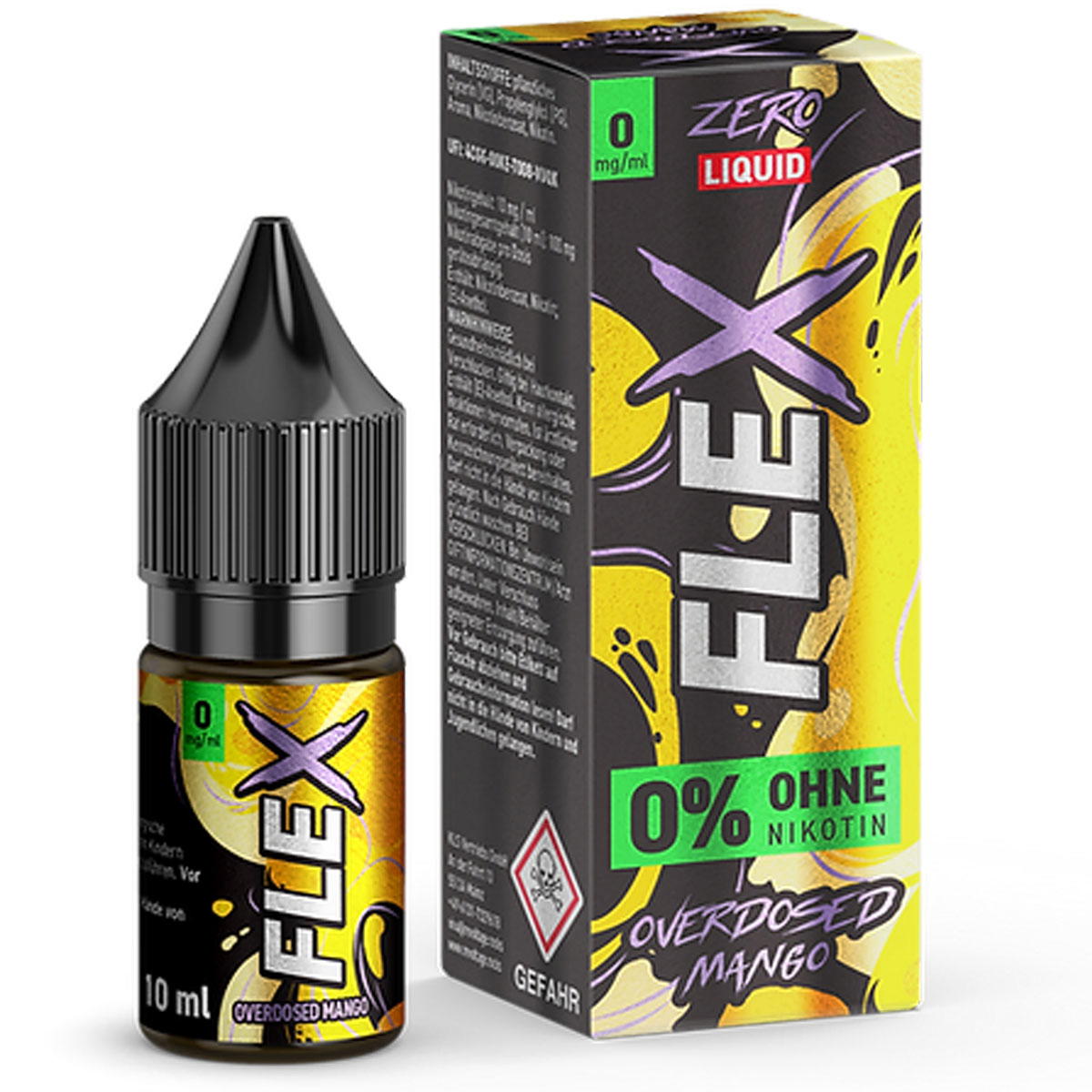 Produktbild Revoltage Flex Overdosed Mango NicSalt Liquid 0 mg / 10ml