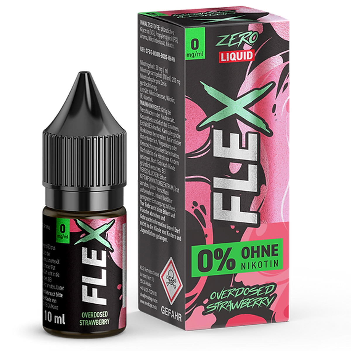 Produktbild Revoltage Flex Overdosed Strawberry NicSalt Liquid 0 mg / 10ml