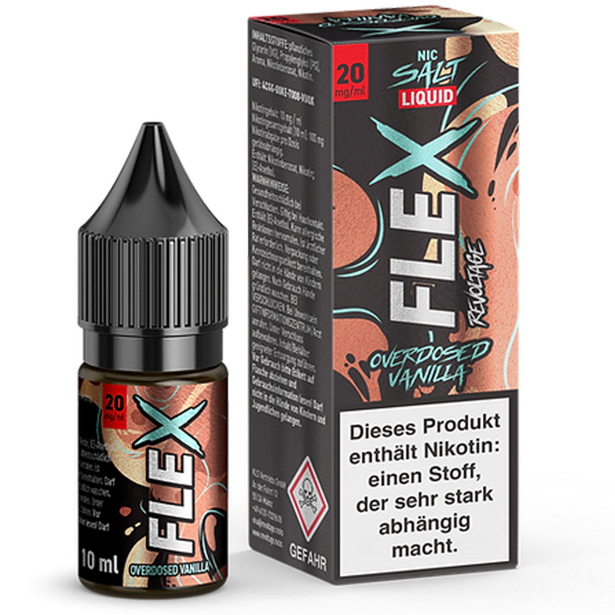 Produktbild Revoltage Flex Overdosed Vanilla NicSalt Liquid 10ml / 20mg