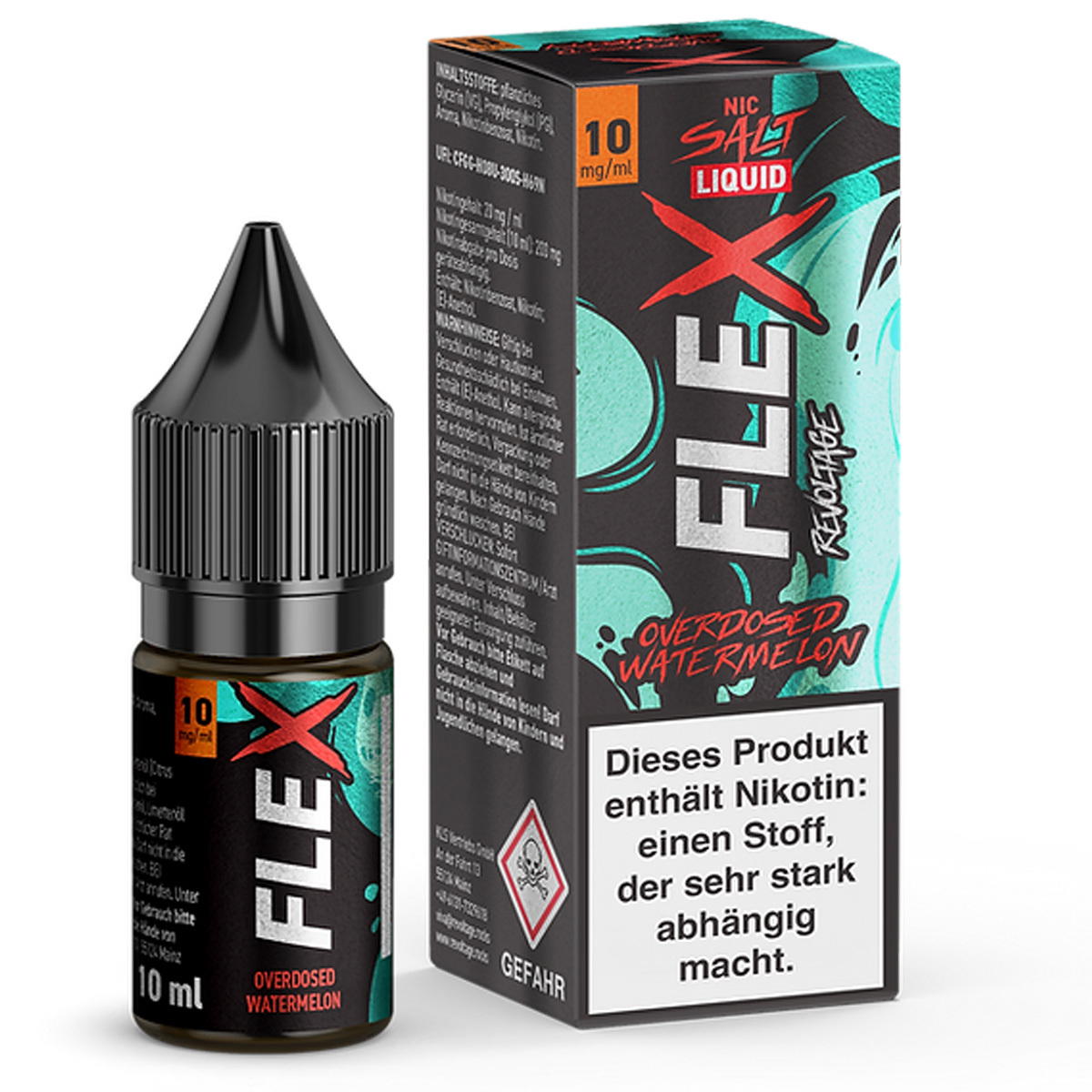 Produktbild Revoltage Flex Overdosed Watermelon NicSalt Liquid 10ml / 10mg