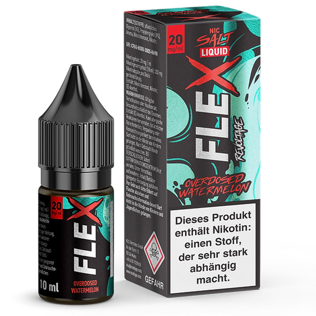 Produktbild Revoltage Flex Overdosed Watermelon NicSalt Liquid 10ml / 20mg