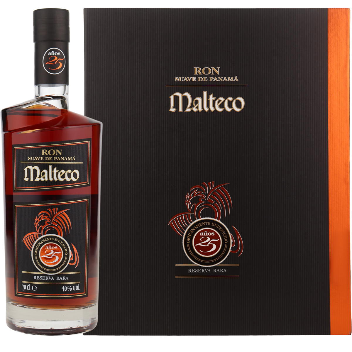 Produktbild Ron Malteco 25 Jahre Reserva Rara Geschenkbox Rum 40% Vol. 700ml
