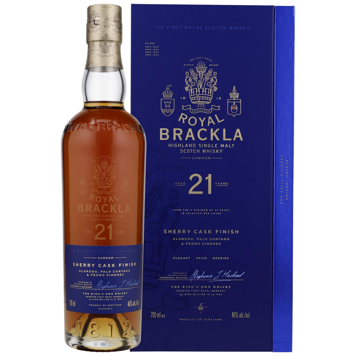 Produktbild Royal Brackla 21 Jahre Single Malt Scotch Whisky 40% Vol. 700ml