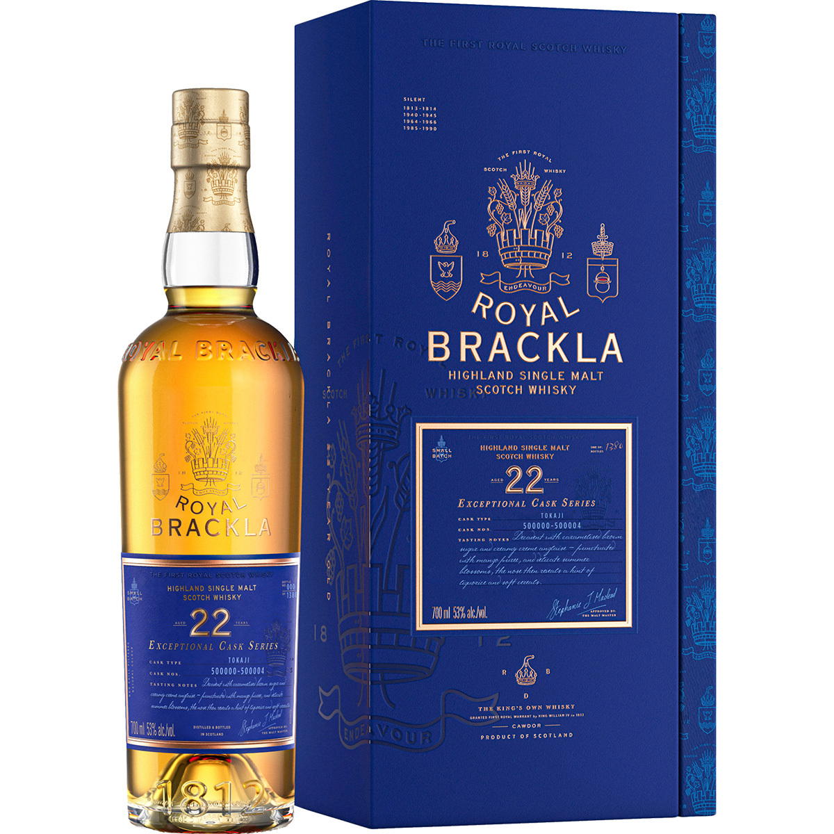 Produktbild Royal Brackla 22 Jahre Single Malt Scotch Whisky 53% Vol. 700ml