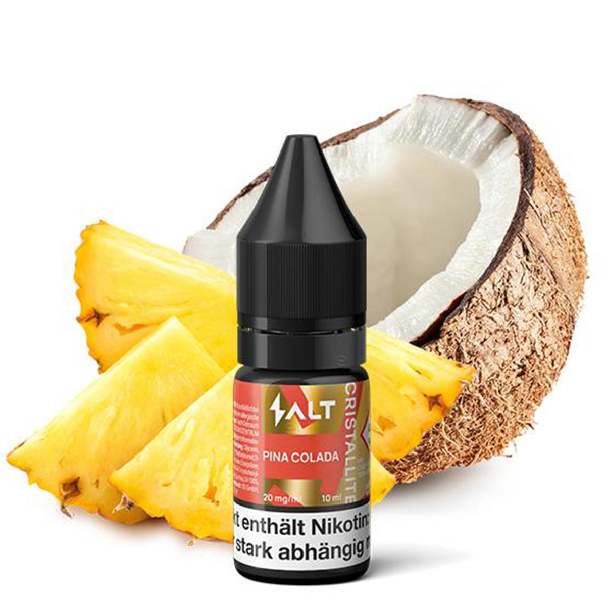 Produktbild SALT Cristallite Pina Colada NicSalt Liquid 10ml / 20mg Produktbild SALT Cristallite Pina Colada NicSalt Liquid 10ml / 20mg