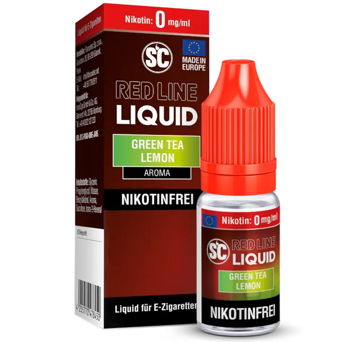 Produktbild SC Red Line Green Tea Lemon NicSalt Liquid Produktbild SC Red Line Green Tea Lemon NicSalt Liquid