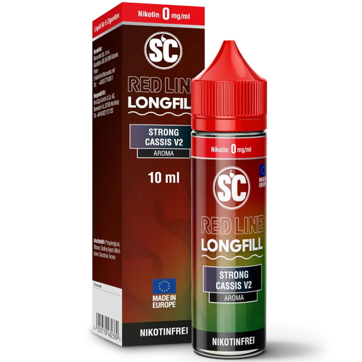Produktbild SC Red Line Strong Cassis Longfill Aroma Produktbild SC Red Line Strong Cassis Longfill Aroma
