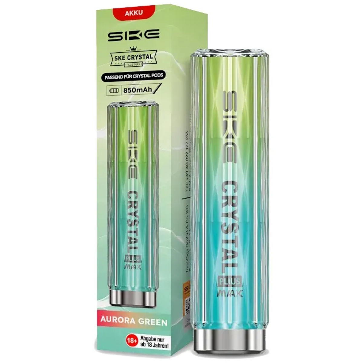 Produktbild SKE Crystal Plus MAX 850mAh Prefilled Pod System Mod Grün