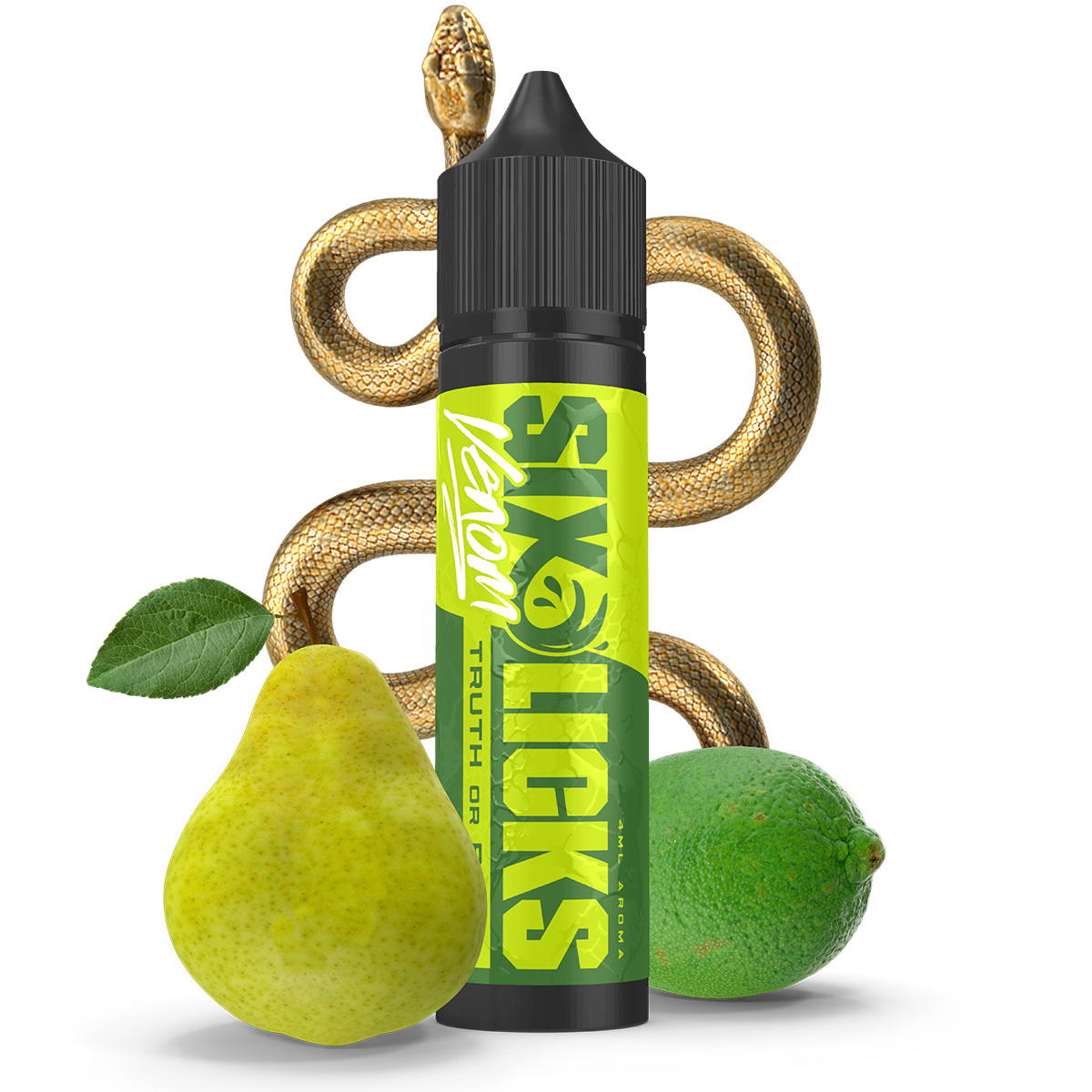 Produktbild Six Licks Venom – Truth or Pear Aroma