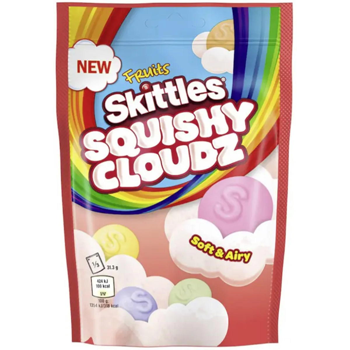 Produktbild Skittles Squishy Cloudz Fruits 94g