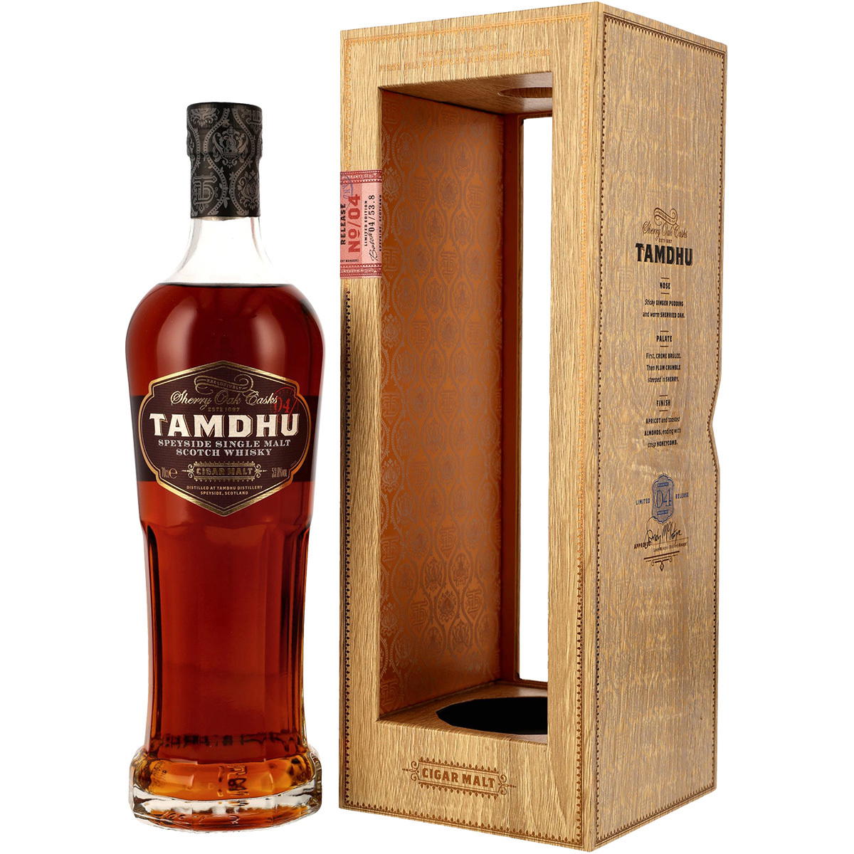 Produktbild Tamdhu Cigar Malt No. 4 Single Malt Scotch Whisky 53,8% Vol. 700ml