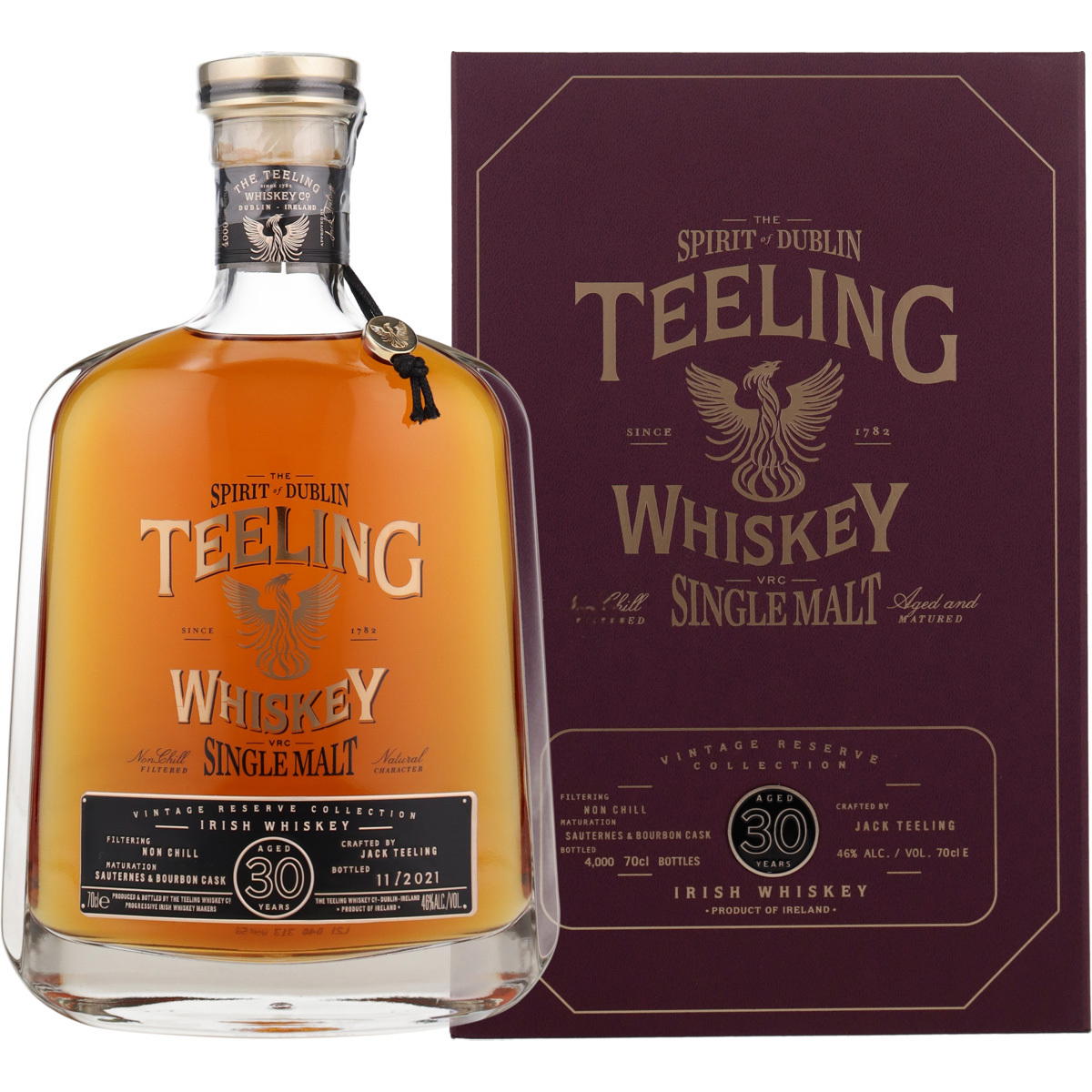 Produktbild Teeling 30 Jahre Vintage Reserve Collection Irish Whiskey 46% Vol. 700ml