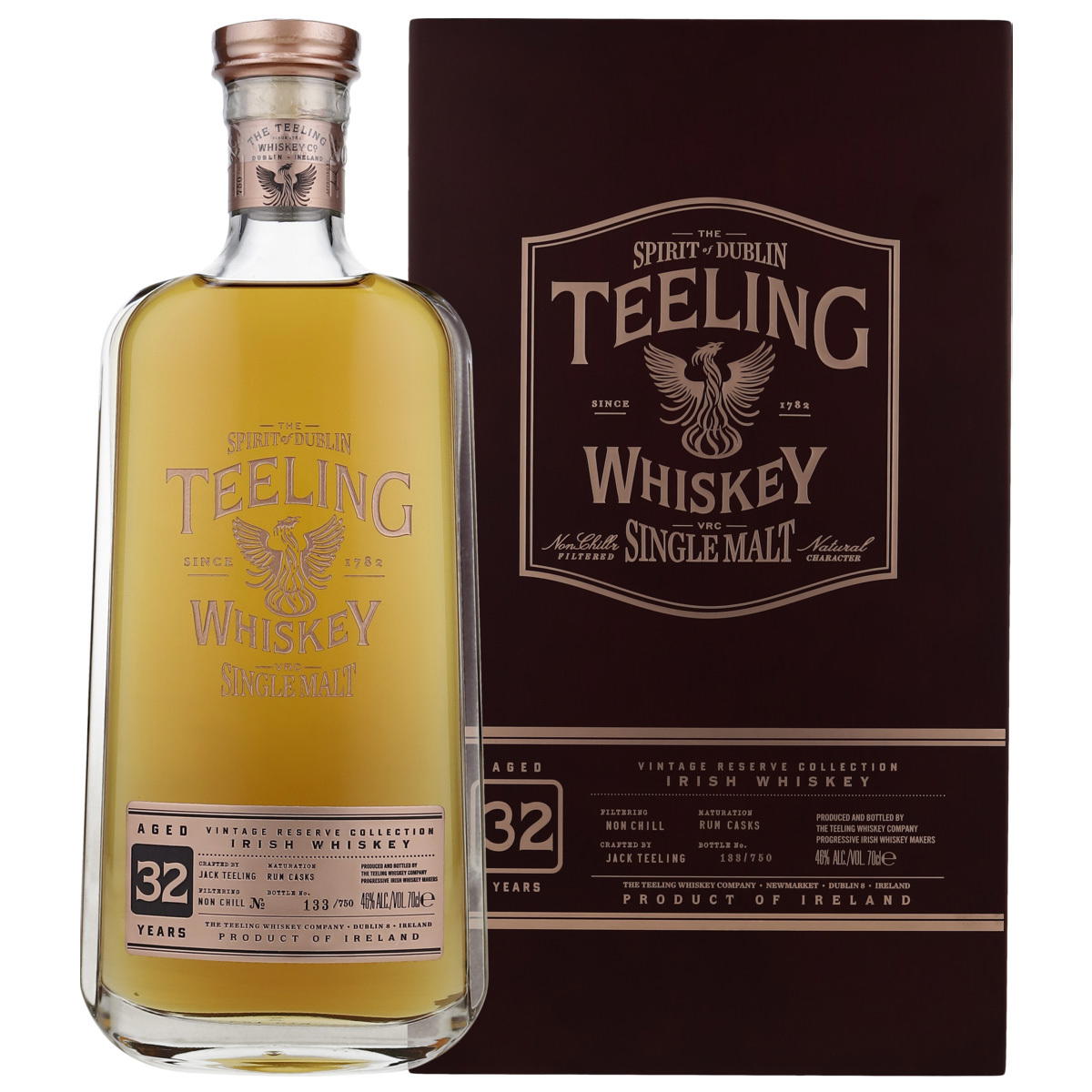 Produktbild Teeling 32 Jahre Vintage Reserve Collection Irish Whiskey 46% Vol. 700ml Produktbild Teeling 32 Jahre Vintage Reserve Collection Irish Whiskey 46% Vol. 700ml