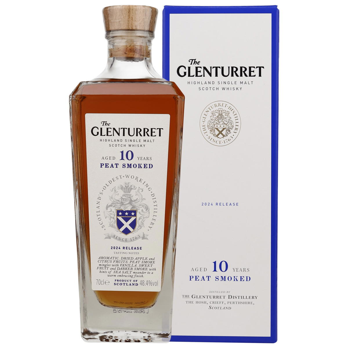 Produktbild The Glenturret 10 Jahre Peat Smoked Release 2024 Single Malt Scotch Whisky 48,4% Vol. 700ml