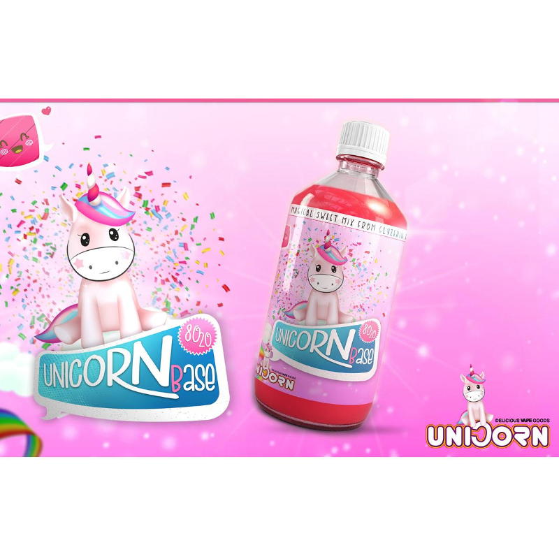 Unicorn Vape Goods "SweetBase" VG80/PG20 ohne Nikotin by BigVape Liquids