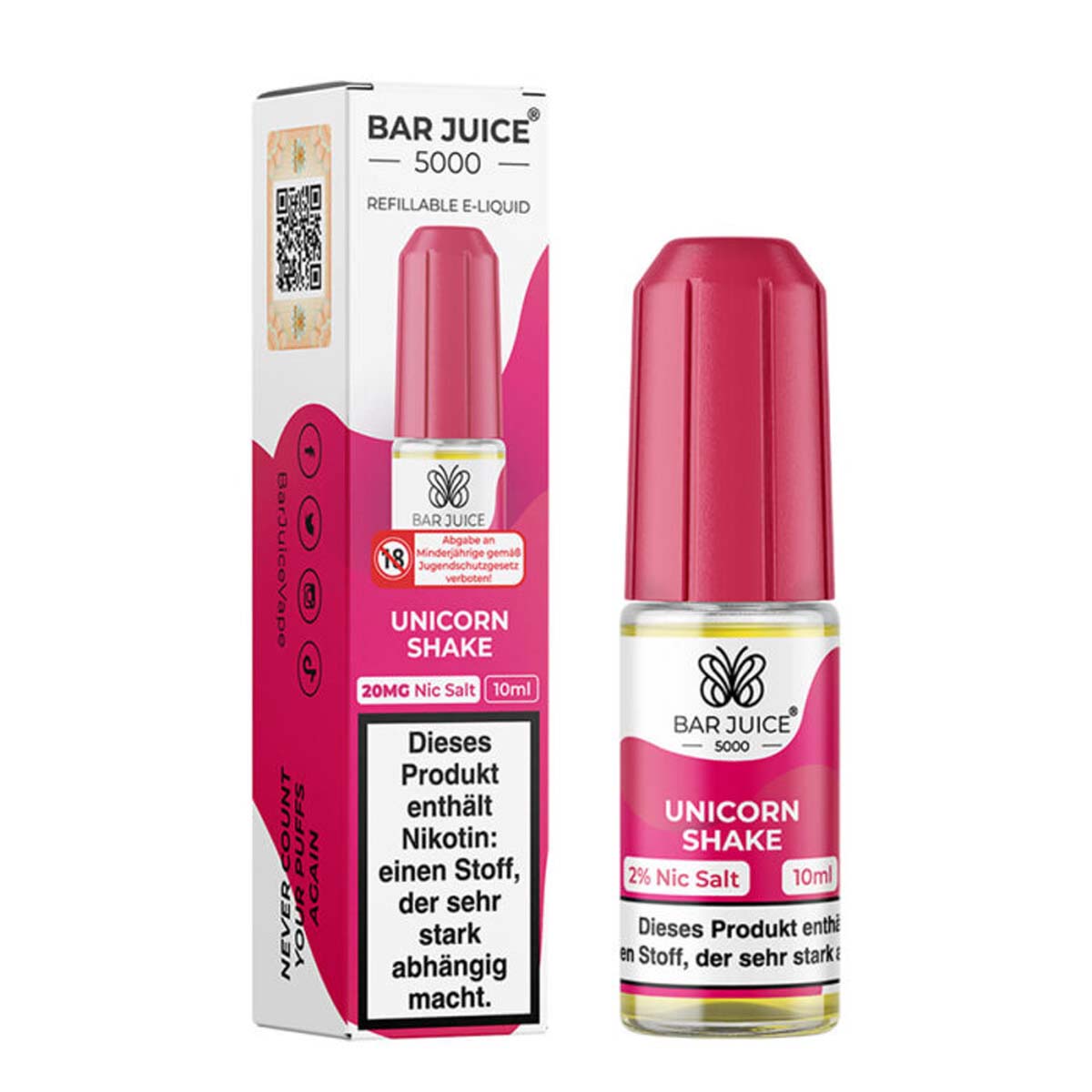 Produktbild Unicorn Shake NicSalt Liquid by Bar Juice 5000 10ml / 20mg