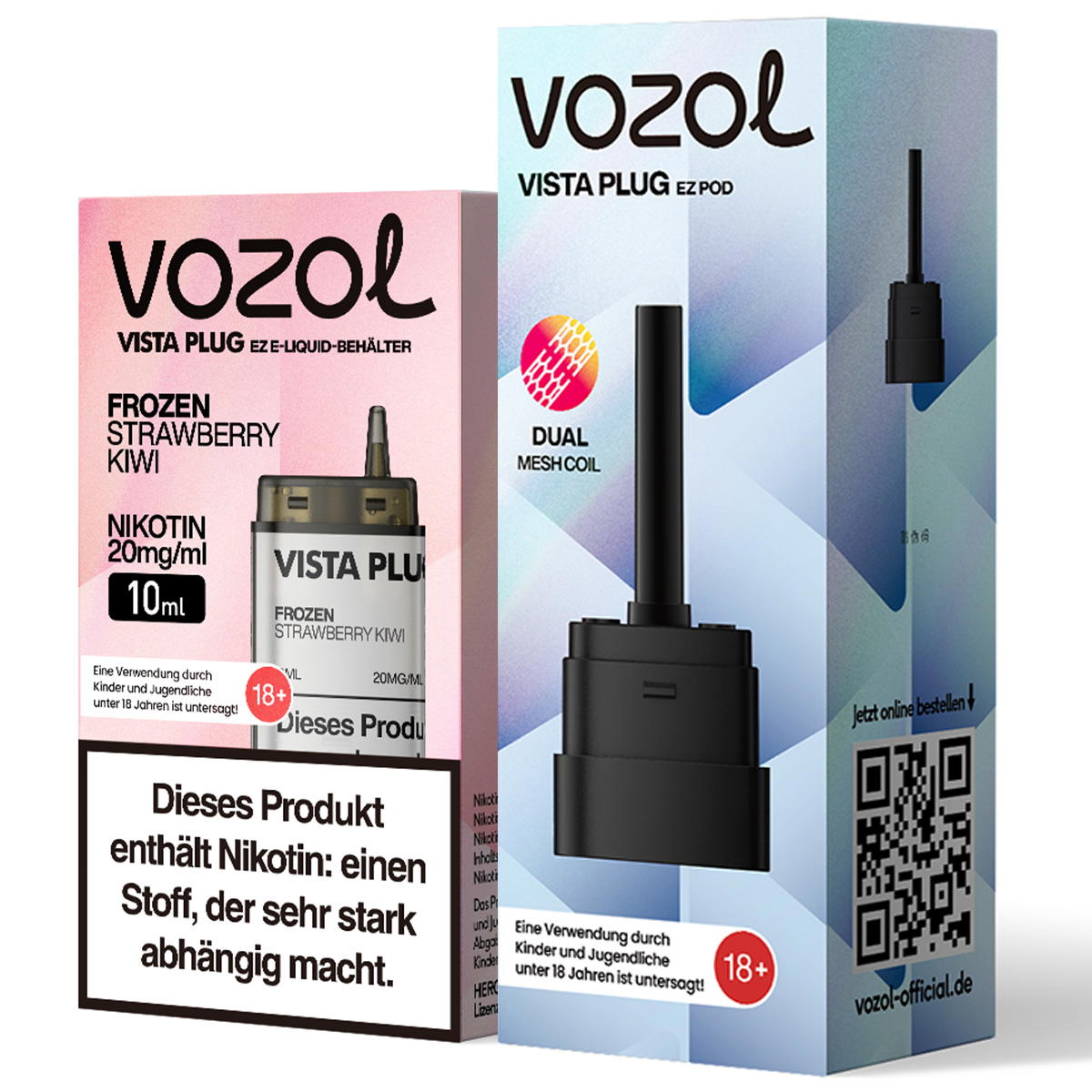 Produktbild Vozol Vista Plug EZ – Frozen Strawberry Kiwi – Prefilled Pod Tank