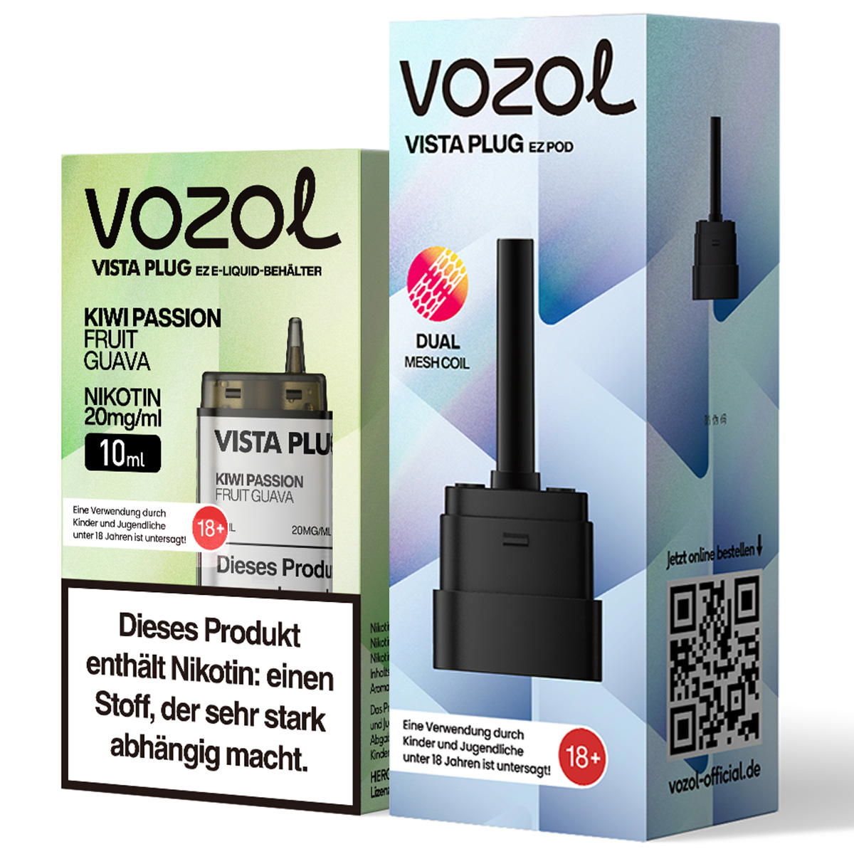 Produktbild Vozol Vista Plug EZ – Kiwi Passion Fruit Guava – Prefilled Pod Tank