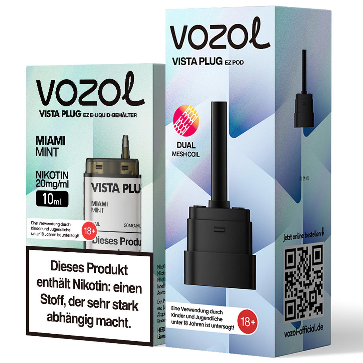 Produktbild Vozol Vista Plug EZ – Miami Mint – Prefilled Pod Tank