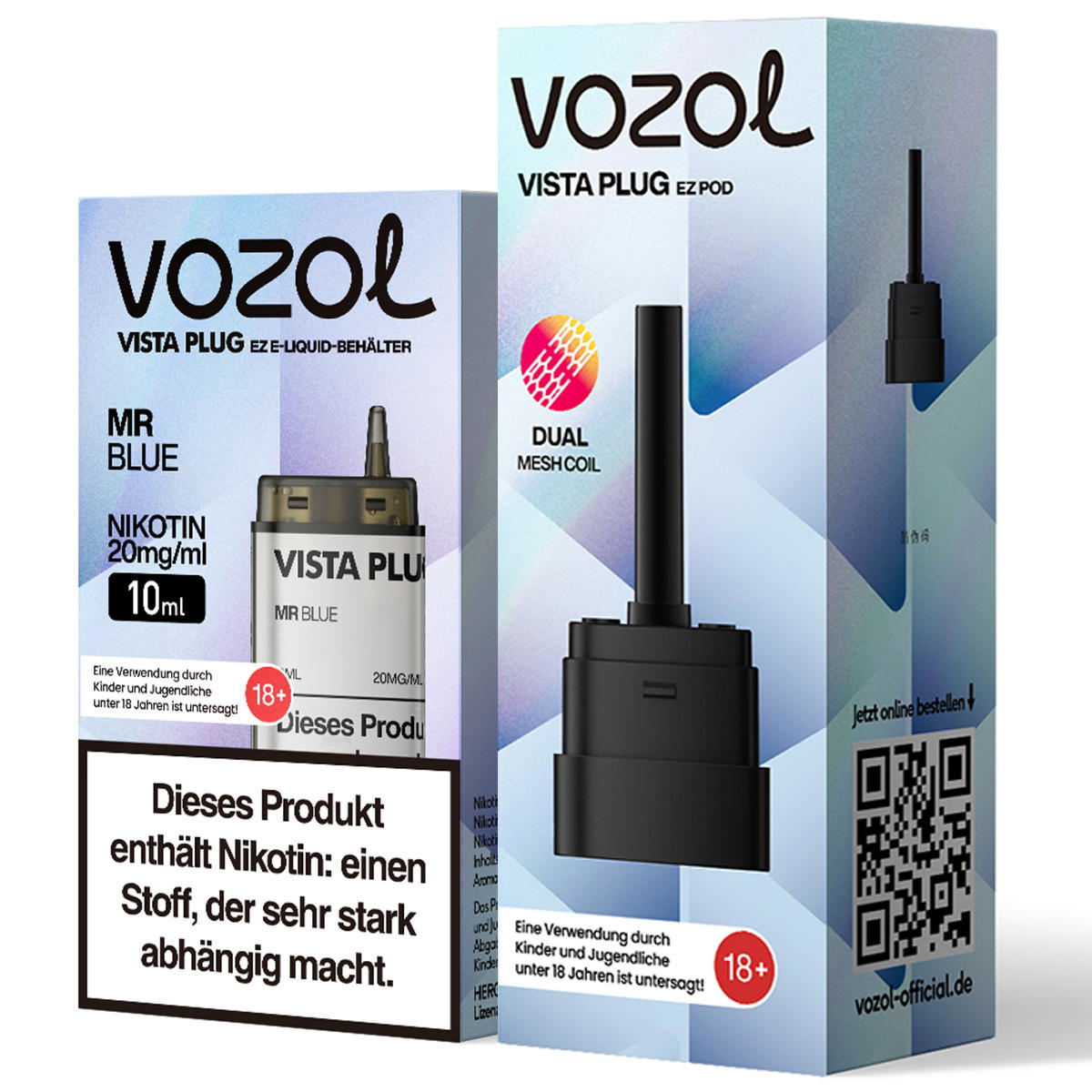 Produktbild Vozol Vista Plug EZ – Mr. Blue – Prefilled Pod Tank