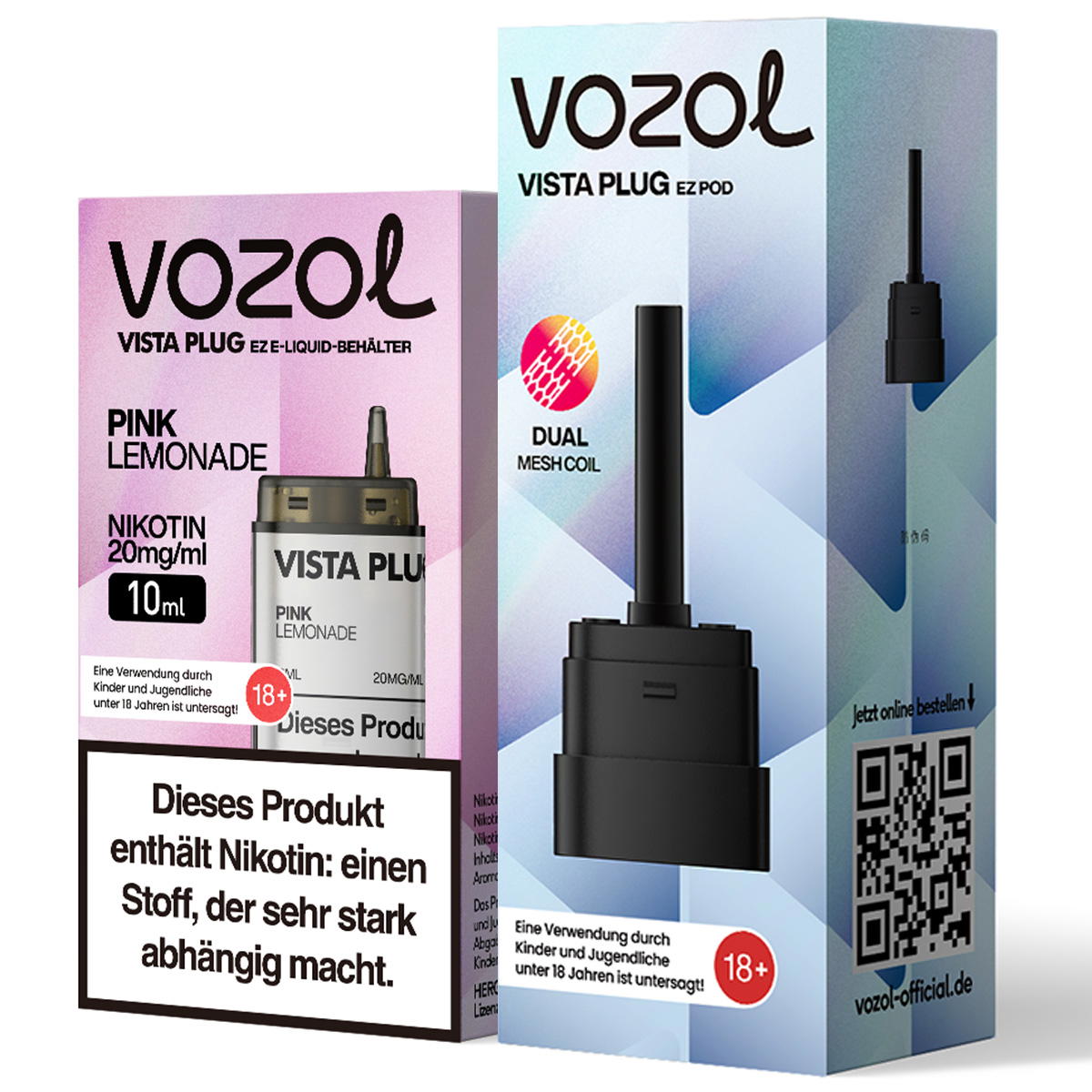 Produktbild Vozol Vista Plug EZ – Pink Lemonade – Prefilled Pod Tank