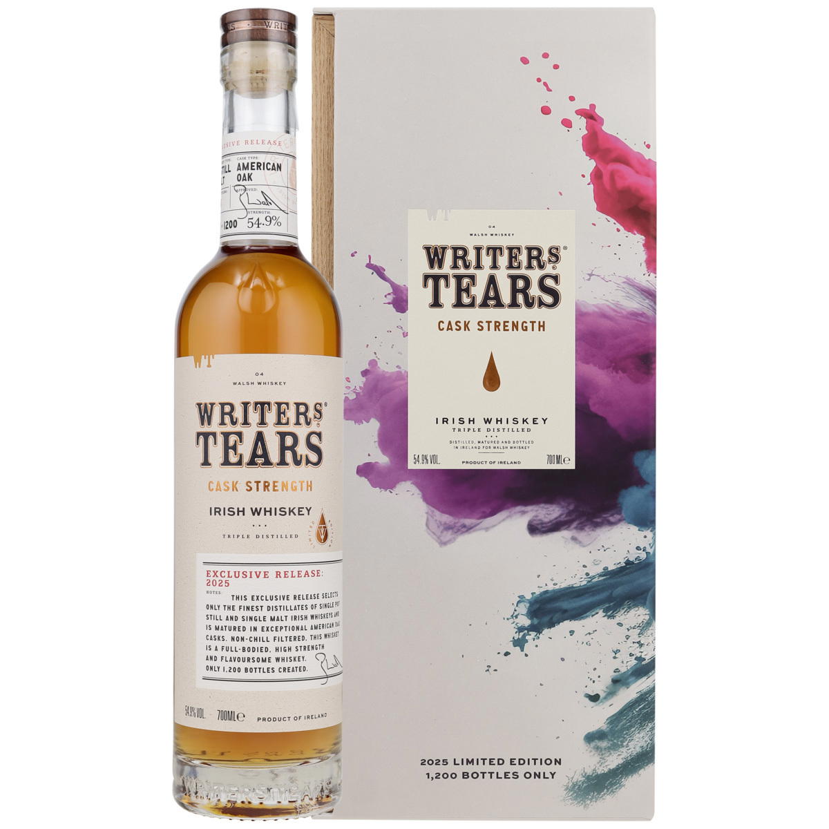 Produktbild Writer's Tears Cask Strength 2025 Irish Whiskey 54,9% Vol. 700ml Produktbild Writer's Tears Cask Strength 2025 Irish Whiskey 54,9% Vol. 700ml
