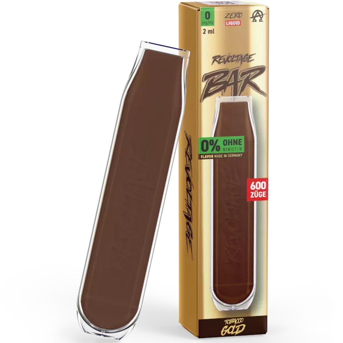 elfbar elfa kaufen Revoltage Bar E-Zigarette 600 Züge 450mAh Tobacco Gold